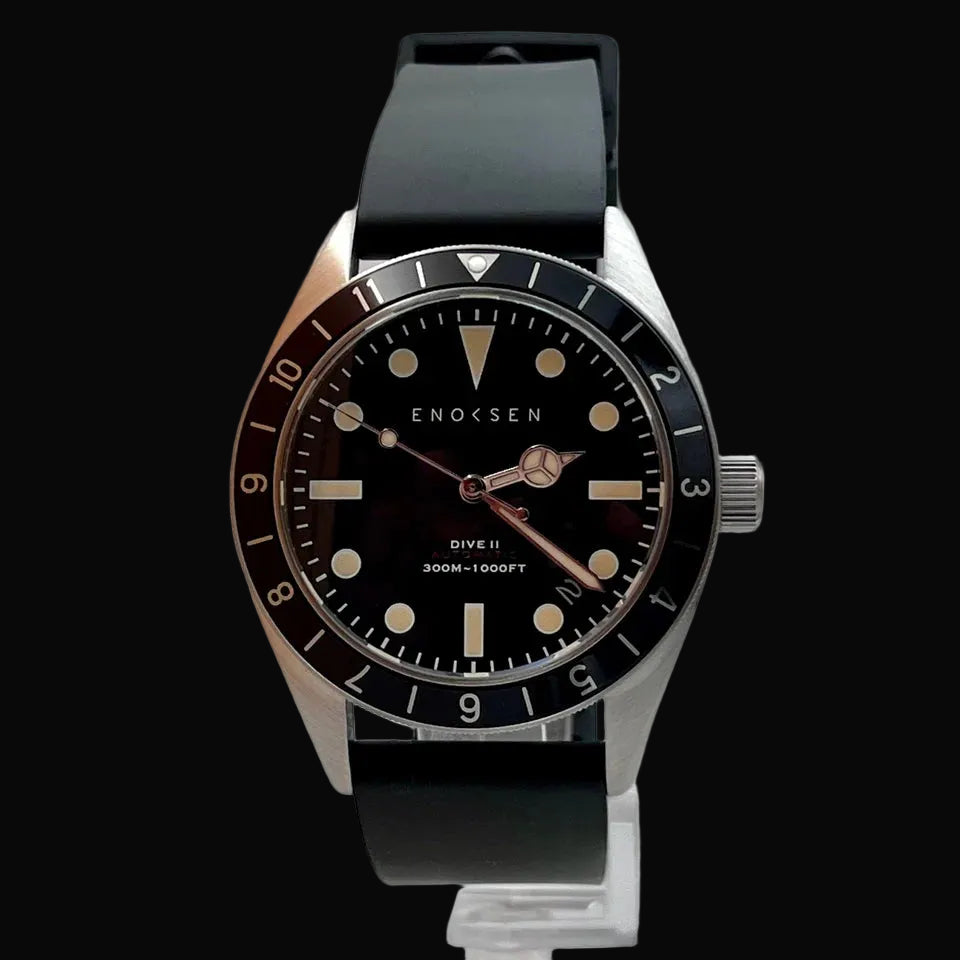 Limited Edition: Enoksen Automatic Dive Watch - Black Dial Edition ◇ 39mm