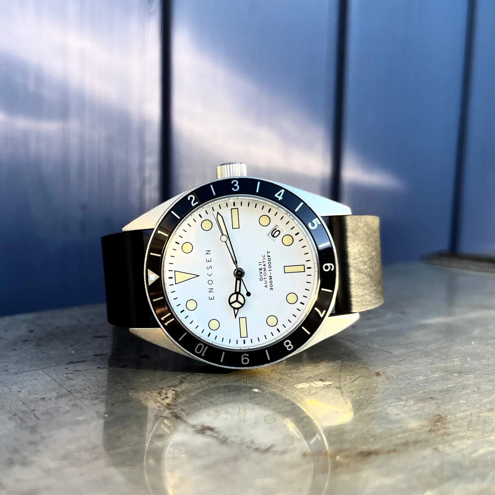 Limited Edition: Enoksen Automatic Dive Watch - White Dial Edition ◇ 39mm