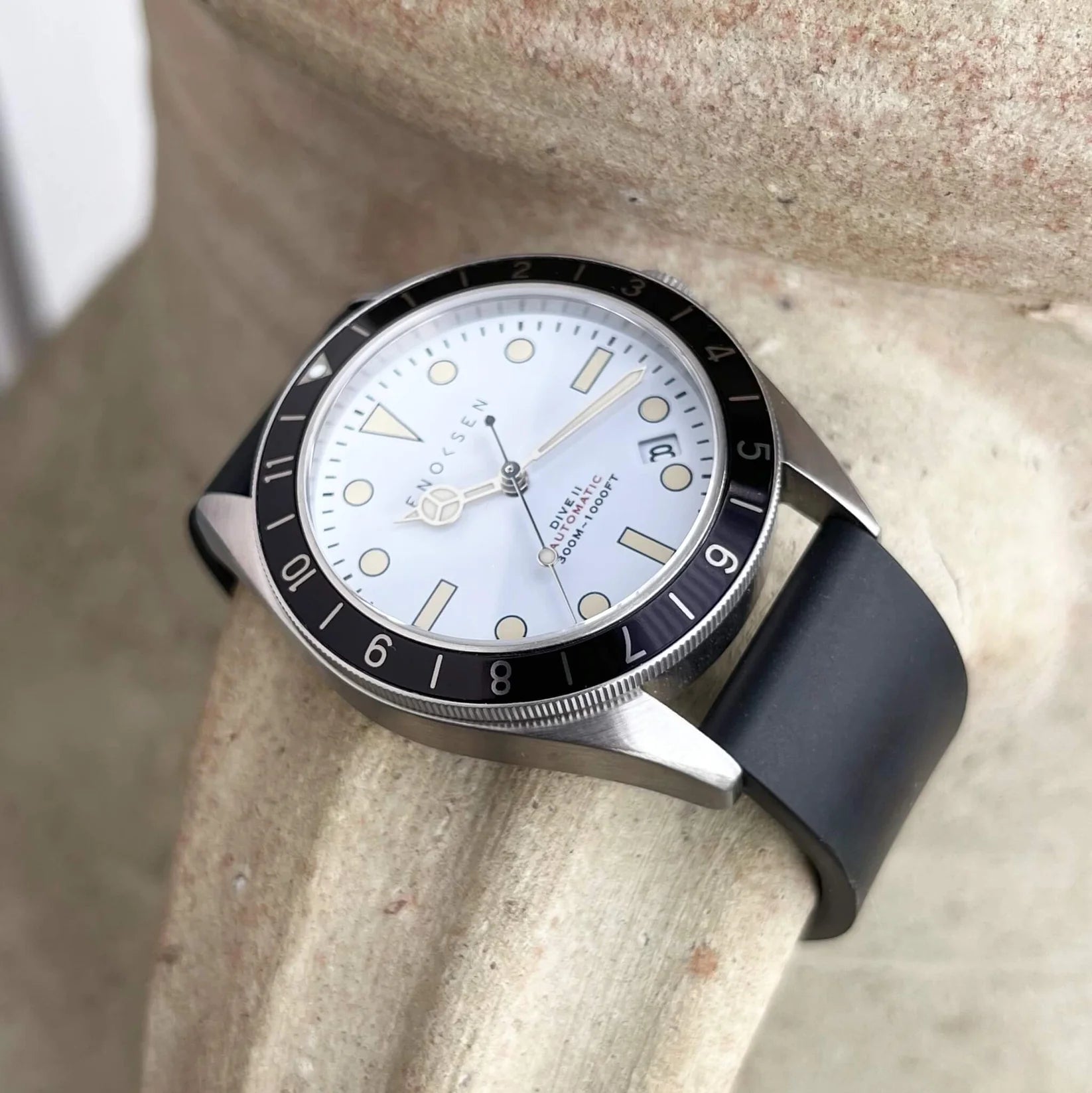 Limited Edition: Enoksen Automatic Dive Watch - White Dial Edition ◇ 39mm