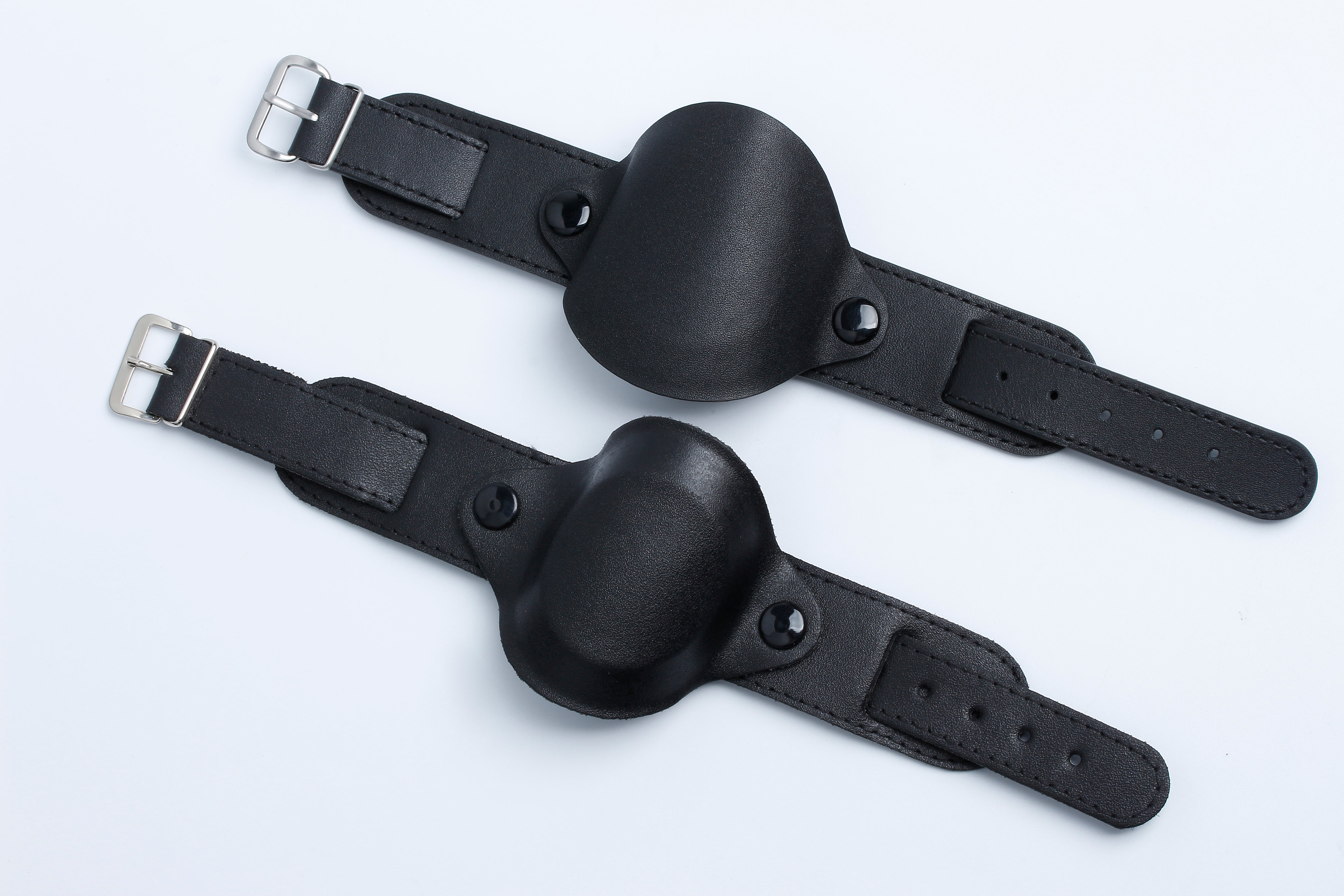 18mm Black 1950s Pattern Leather Military Watch Strap with Protective Face Cover - Slight Seconds to Clear at just 25% of the normal price!