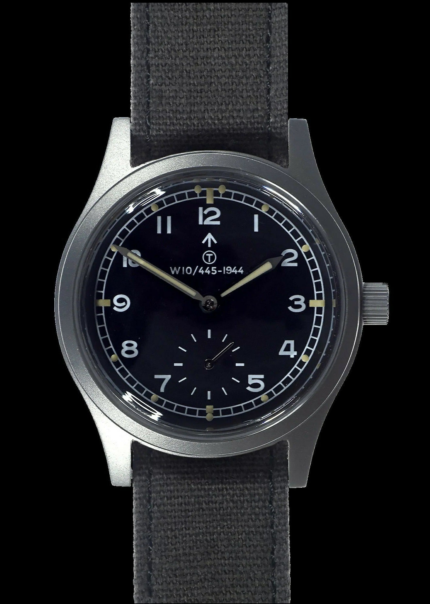 MWC 1940s/1950s "Dirty Dozen" Pattern General Service Watch with Sapphire Box Crystal and 21 Jewel Automatic Movement