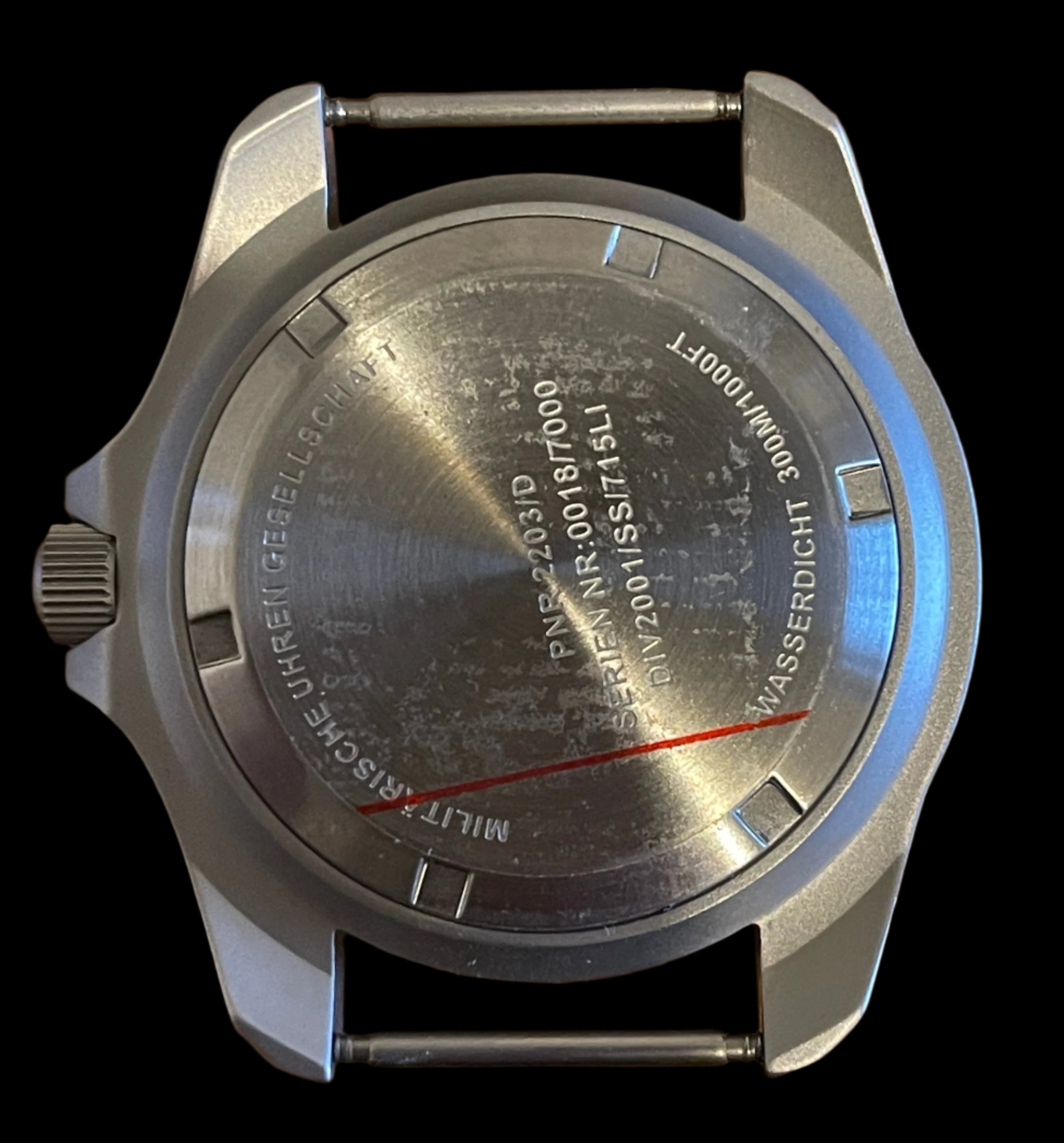 20 x 18mm, 20mm, 22mm or 24mm Watch Pins Designed to Create the Appearance of a Military Watch with Fixed Solid Bars