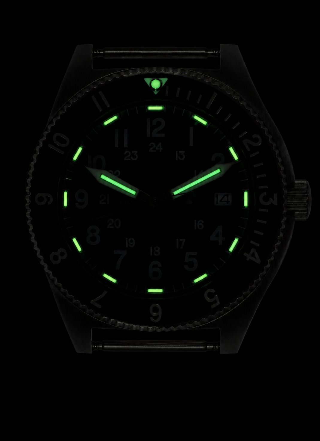 MWC 300m Water Resistant Stainless Steel Tritium GTLS Navigator Watch (Automatic)