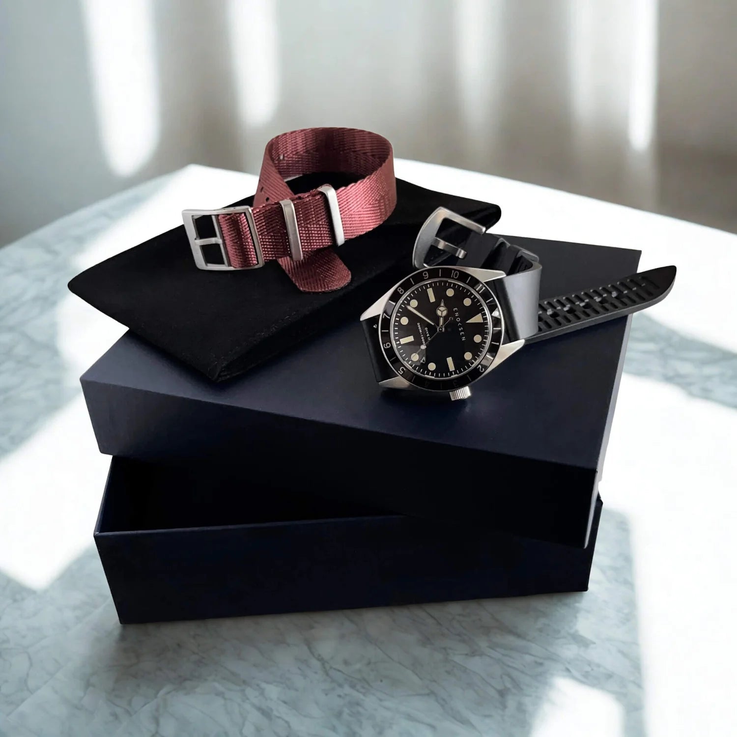 Limited Edition: Enoksen Automatic Dive Watch - Black Dial Edition ◇ 39mm