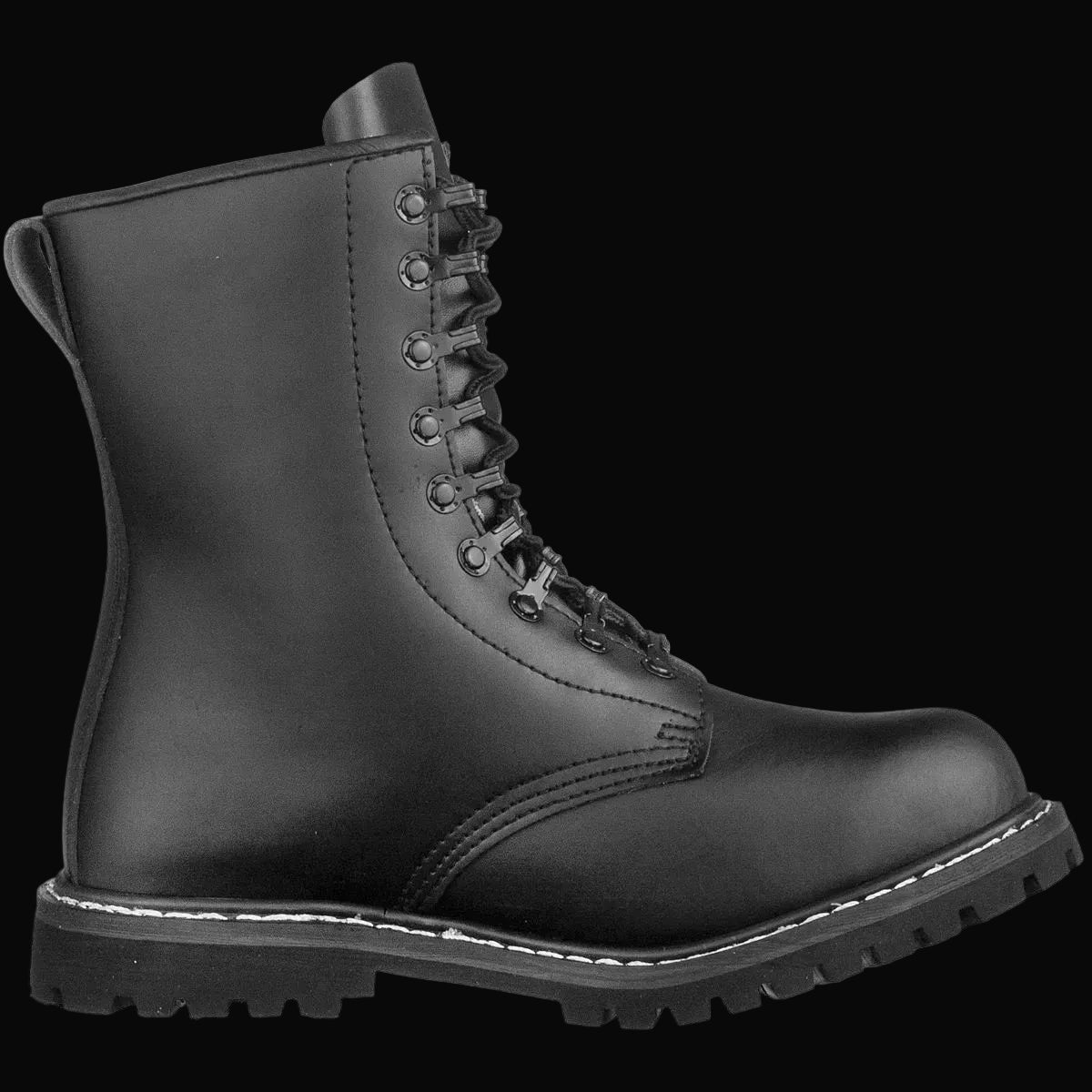 High Quality Classic German Pattern Para Boots "Springerstiefel" Leather Military Boots - Surplus Stock to One Pair to Clear Size 7