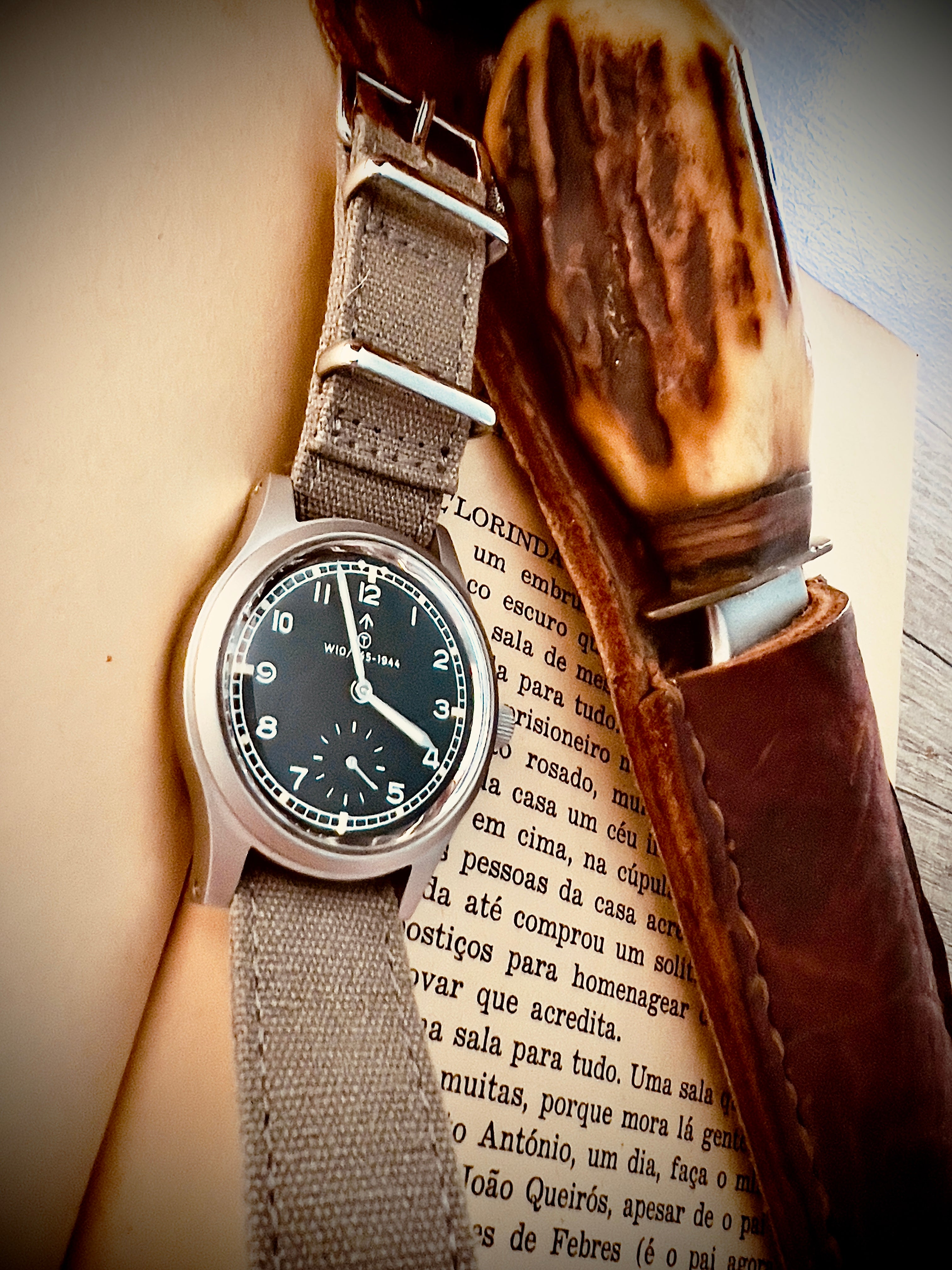 MWC 1940s/1950s "Dirty Dozen" Pattern General Service Watch with Sapphire Box Crystal and 21 Jewel Automatic Movement