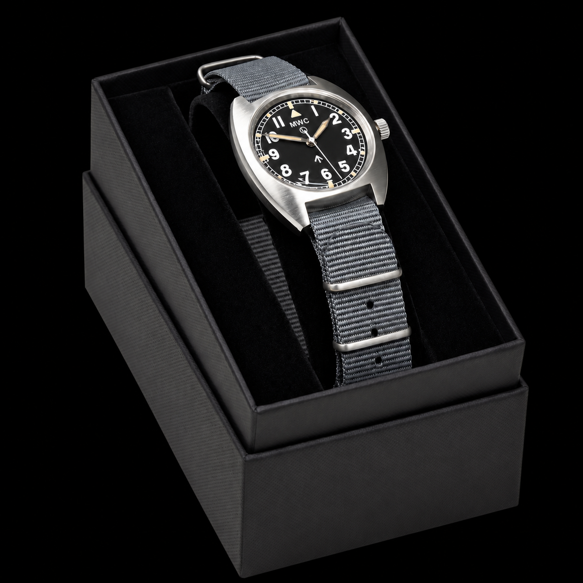 MWC W10 1970s Pattern Hybrid Quartz/Mechanical Watch - NATO Stock Number 6645-99-541-5317