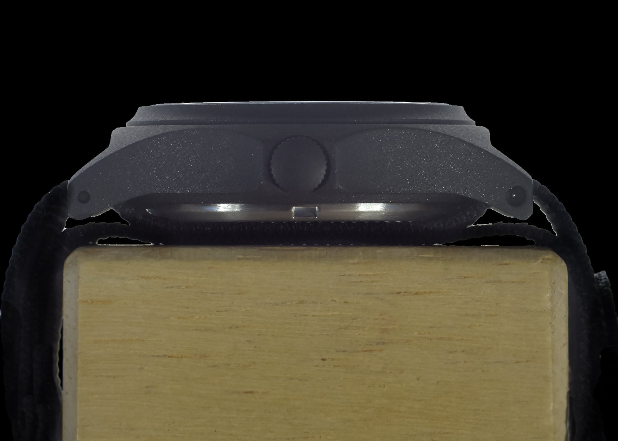 MWC GMT (Dual Time Zone) 100m/330ft Water resistant Military Watch in Black PVD Steel Case with Screw Crown