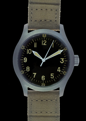 MWC 1940s to 1960s Pattern General Service Watch with Sterile Dial and 24 Jewel Automatic Movement (Retro Cream Dial Variant)