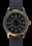 MWC Classic 46mm Limited Edition Bronze XL Luftwaffe Pattern Military Aviators Watch with Sapphire Crystal (Retro Dial Version)