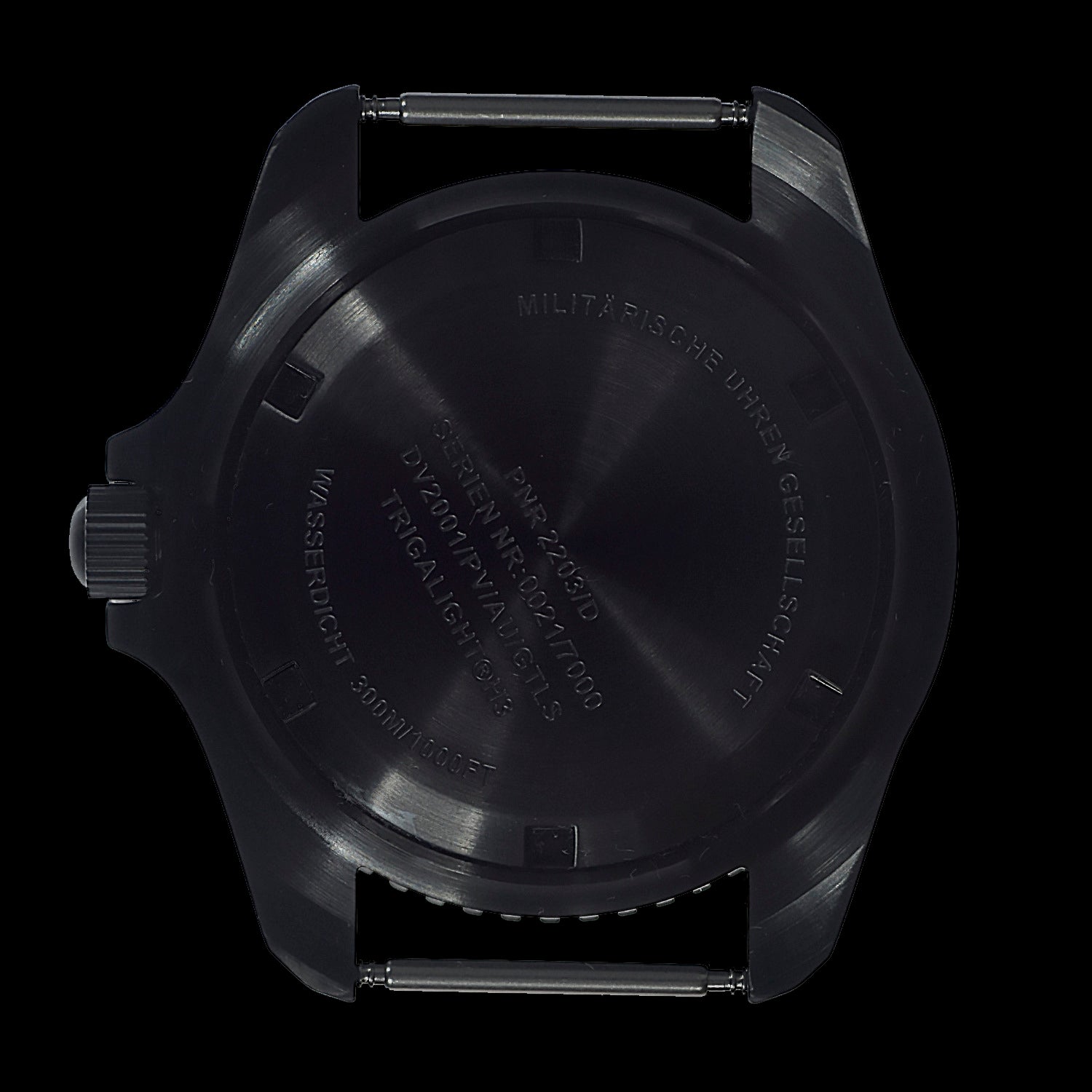 MWC Automatic Black PVD Military Divers Watch  - Tritium / GTLS Illumination, Ceramic Bezel and Sapphire Crystal