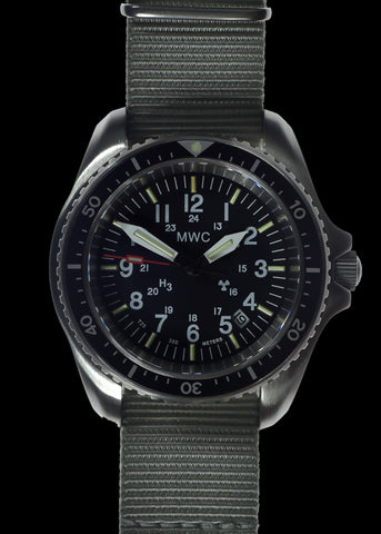 MWC Stainless Steel Automatic Military Divers Watch  - Tritium / GTLS Illumination, Sapphire Crystal and 60 Hour Power Reserve