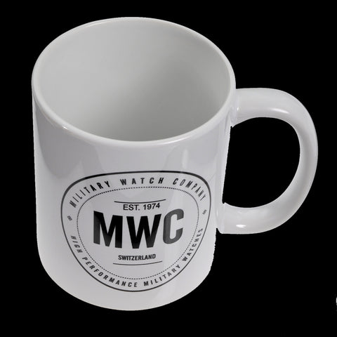 MWC White and Black 11oz Coffee Mug - Made in the USA