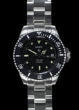 MWC 21 Jewel 300m Automatic Military Divers Watch with Sapphire Crystal and Ceramic Bezel on a Steel Bracelet